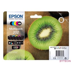 Ink Epson Kiwi Multipack 202  CMYKphoto black  Claria Premium