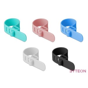 Delock Szilikon kábelkötegelo újrahasznosítható 10 darabos csomagban választható színekben