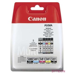 Canon PGI-580,CLI-581 BK,CMYK MULTI PACK BL W,O SECURITY tintapatron 4-color
