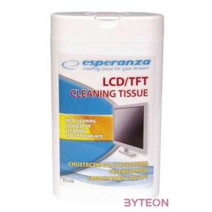 Esperanza LCD,TFT nedves tisztítókendo (100db)