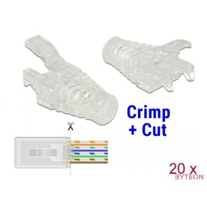 Delock Feszültség csökkentő keret RJ45 krimpelő és vágó apához 20 darab
