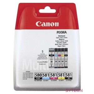 Canon PGI-580,CLI-581 BK,CMYK MULTI PACK BL W,O SECURITY tintapatron 4-color