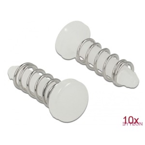 Delock Rúgós, hutoborda rögzíto szegecs 10 darabos készlet fehér