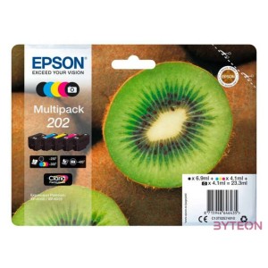 Ink Epson Kiwi Multipack 202  CMYKphoto black  Claria Premium