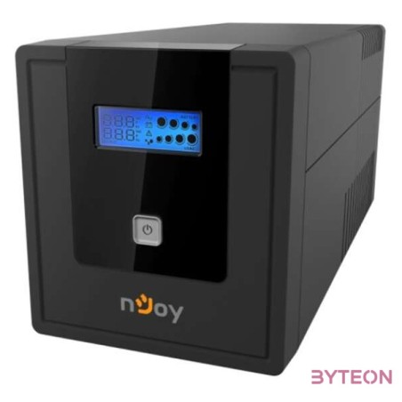 NJOY Szünetmentes  1000VA - Cadu 1000 (2 Schuko, line-interaktív, USB menedzsment, RJ11,45 vonalvédelem(1Gb,s), fekete)