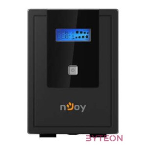 NJOY Szünetmentes  1500VA - Cadu 1500 (2 Schuko, line-interaktív, USB menedzsment, RJ11,45 vonalvédelem(1Gb,s), fekete)