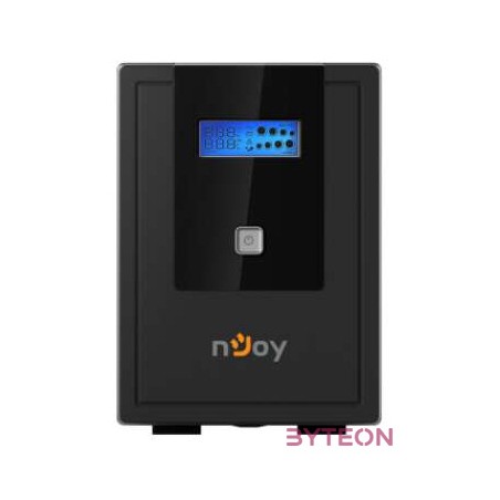 NJOY Szünetmentes  1500VA - Cadu 1500 (2 Schuko, line-interaktív, USB menedzsment, RJ11,45 vonalvédelem(1Gb,s), fekete)