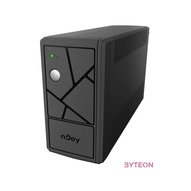 NJOY Szünetmentes  800VA - Keen 800 USB (2 Schuko, line-interaktív, USB menedzsment, RJ11,45 vonalvédelem, fekete)