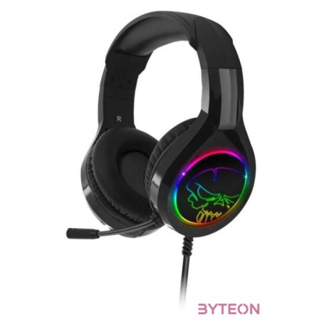 Spirit of Gamer Fejhallgató - PRO-H8 RGB (MultiPlatform, mikrofon, 3.5mm jack, hangerőszabályzó, 2m kábel, fekete)