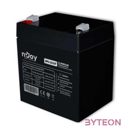 NJOY Akkumulátor - GP4.5121F (12V,4.5Ah, T1,F1, zárt, gondozás mentes, AGM)
