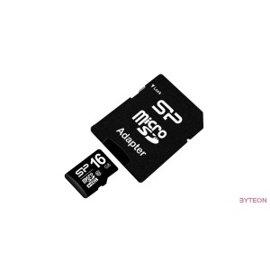 Silicon Power microSDHC 16GB (Class10) SD adapterrel