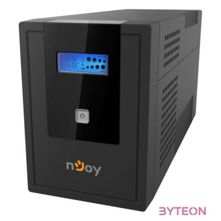 NJOY Szünetmentes  2000VA - Cadu 2000 (2 Schuko, line-interaktív, USB menedzsment, RJ11,45 vonalvédelem(1Gb,s), fekete)