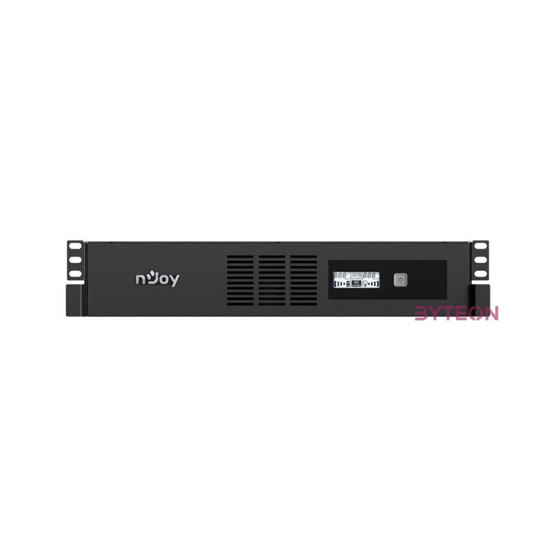 NJOY Szünetmentes 800VA - Code 800 (4 IEC C13, line-interaktív, USB menedzsment, szoftver, LCD kijelző, 2U rack)