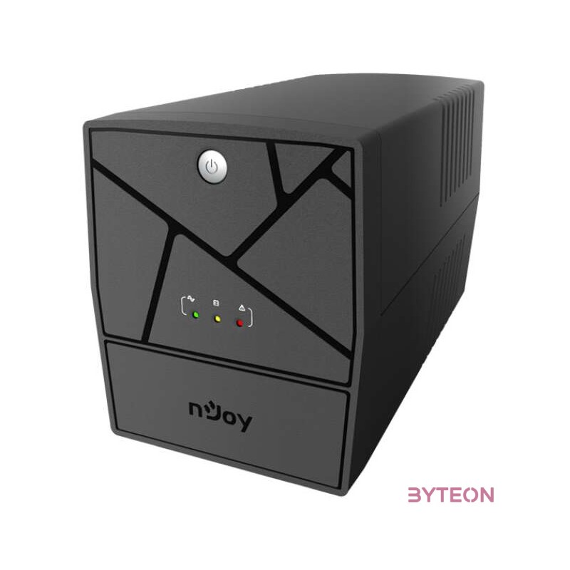 NJOY Szünetmentes  1000VA - Keen 1000 USB (4 Schuko, line-interaktív, USB menedzsment, RJ11,45 vonalvédelem, fekete)