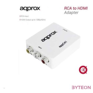 APPROX Átalakító - RCA to HDMI adapter (1080p , 60Hz, 720p , 60Hz)