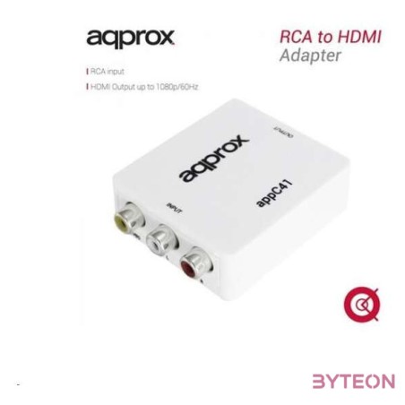 APPROX Átalakító - RCA to HDMI adapter (1080p , 60Hz, 720p , 60Hz)