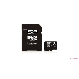 Silicon Power microSDHC 8GB (Class10) SD adapterrel