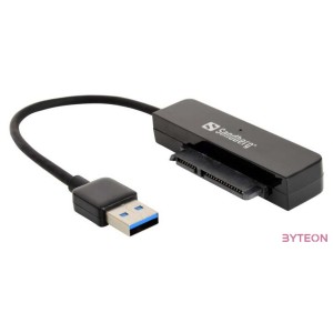 Sandberg Kábel Átalakító - USB3.0 to SATA Link (fekete USB bemenet - SATA 2,5 kimenet max.5 Gbit,sec)