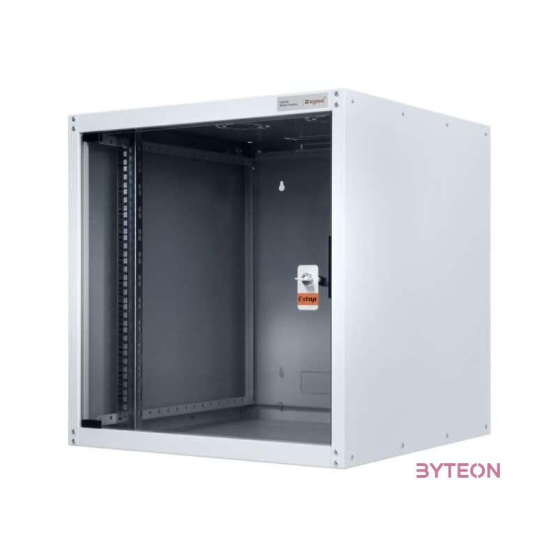 LEGRAND hálózati rackszekrény, 19 12U SZÉL 600 MÉLY 450 MAG 626 szürke egyr