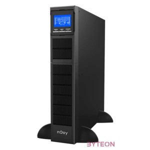 NJOY Szünetmentes 1500VA - Balder 1500 (Online, RS232, USB, szoftver, LCD kijelző, 2U rack, akkumulátorok nélkül)