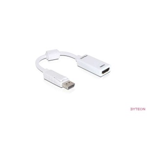Delock Displayport 1.1 male - HDMI female passzív - Fehér