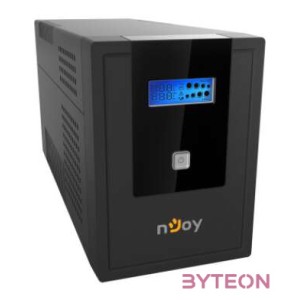 NJOY Szünetmentes  2000VA - Cadu 2000 (2 Schuko, line-interaktív, USB menedzsment, RJ11,45 vonalvédelem(1Gb,s), fekete)