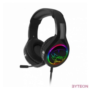 Spirit of Gamer Fejhallgató - PRO-H8 RGB (MultiPlatform, mikrofon, 3.5mm jack, hangerőszabályzó, 2m kábel, fekete)