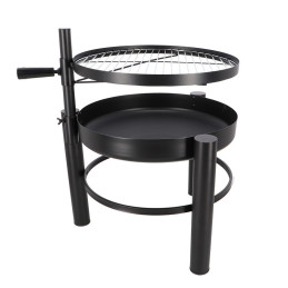 BBQ tűzrakó tál grillráccsal, 66 cm átmérőjű