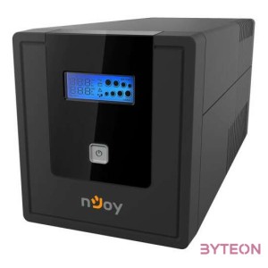 NJOY Szünetmentes  1000VA - Cadu 1000 (2 Schuko, line-interaktív, USB menedzsment, RJ11,45 vonalvédelem(1Gb,s), fekete)