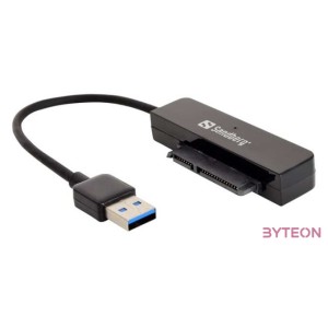 Sandberg Kábel Átalakító - USB3.0 to SATA Link (fekete USB bemenet - SATA 2,5 kimenet max.5 Gbit,sec)