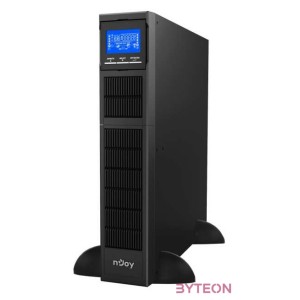 NJOY Szünetmentes 1500VA - Balder 1500 (Online, RS232, USB, szoftver, LCD kijelző, 2U rack, akkumulátorok nélkül)
