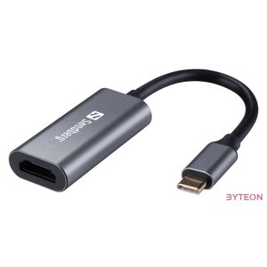 Sandberg Kábel Átalakító - USB-C to HDMI Link (ezüst USB-C bemenet HDMI (anya) kimenet 2048x115232bit)
