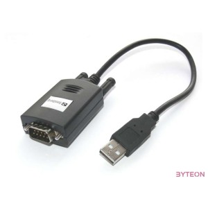 Sandberg Kábel Átalakító - USB to Serial Link (fekete USB bemenet - RS232 9pin kimenet 30cm)