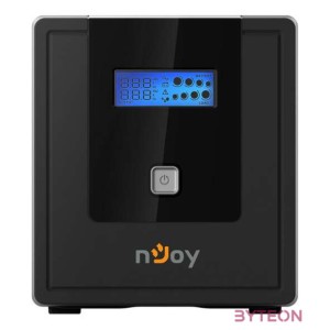NJOY Szünetmentes  1000VA - Cadu 1000 (2 Schuko, line-interaktív, USB menedzsment, RJ11,45 vonalvédelem(1Gb,s), fekete)