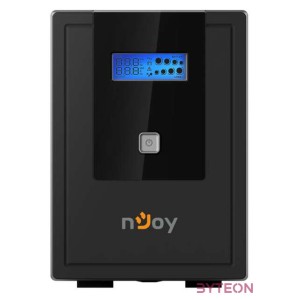 NJOY Szünetmentes  1500VA - Cadu 1500 (2 Schuko, line-interaktív, USB menedzsment, RJ11,45 vonalvédelem(1Gb,s), fekete)
