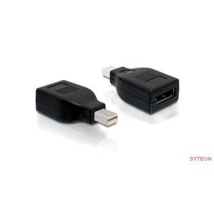 Displayport mini 1.2 apa - Displayport 1.2 anya (Delock) - Fekete