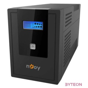 NJOY Szünetmentes  2000VA - Cadu 2000 (2 Schuko, line-interaktív, USB menedzsment, RJ11,45 vonalvédelem(1Gb,s), fekete)