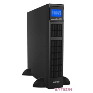 NJOY Szünetmentes 1500VA - Balder 1500 (Online, RS232, USB, szoftver, LCD kijelző, 2U rack, akkumulátorok nélkül)