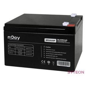 NJOY Szünetmentes akkumulátor - GP12122F (12V,12Ah, T2,F2, zárt, gondozás mentes, AGM)