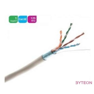 Giga kábel FTP (F,UTP) 4x2xAWG24 Cat.5E, PVC 305m,  Euroclass Eca