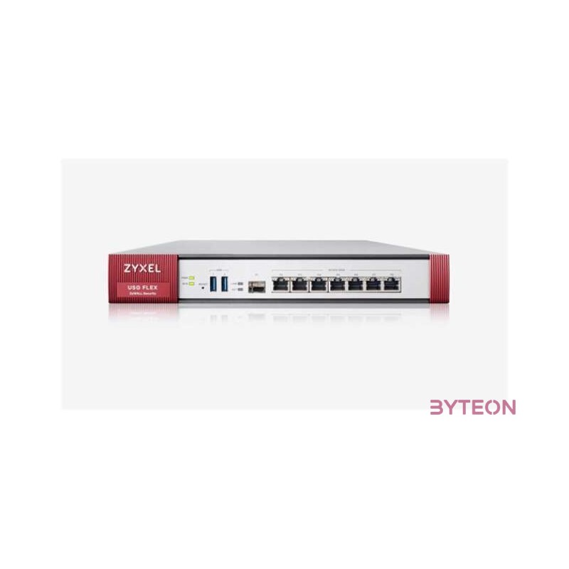 Zyxel USG Flex Firewall 10,100,1000, 2WAN, 4LAN,DMZ ports, 1SFP, 2USB with 1