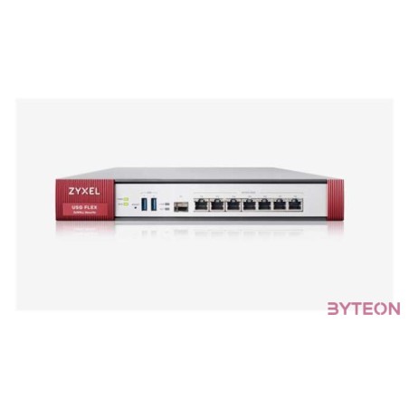 Zyxel USG Flex Firewall 10,100,1000, 2WAN, 4LAN,DMZ ports, 1SFP, 2USB with 1