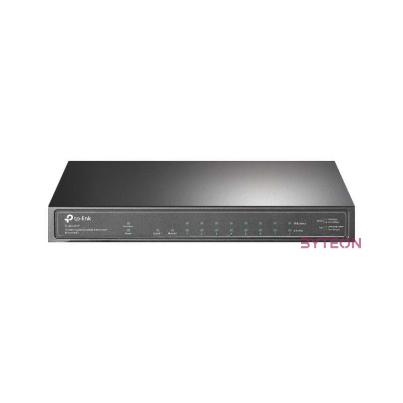 TP-LINK TL-SG1210P 10-Port Gigabit Desktop Switch with 8-Port PoE