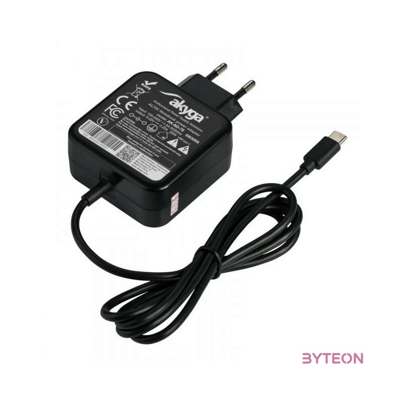 Akyga Tápegység AK-ND-70 20V , 3.00 - 3.25A 65W USB type C