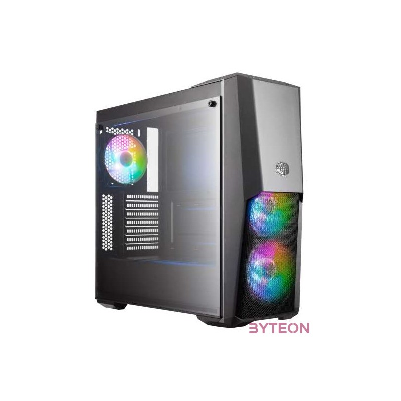 Cooler Master MasterBox MB500 ARGB Midi Tower Fekete