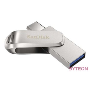 Sandisk Ultra Dual Drive Luxe USB flash meghajtó 256 GB USB Type-A , USB Type-C 3.2 Gen 1 (3.1 Gen 1) Rozsdamentes acél