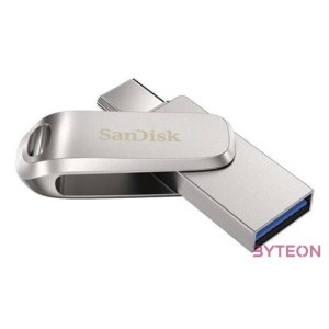 Sandisk Ultra Dual Drive Luxe USB flash meghajtó 256 GB USB Type-A , USB Type-C 3.2 Gen 1 (3.1 Gen 1) Rozsdamentes acél