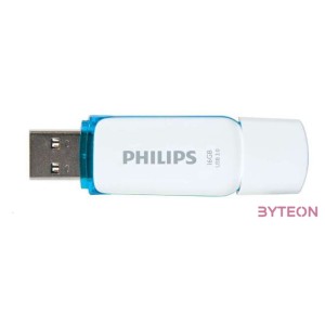 Philips FM16FD75B,00 USB flash meghajtó 16 GB USB A típus 3.2 Gen 1 (3.1 Gen 1) Fehér