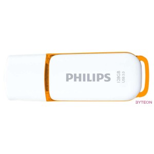 Philips FM12FD75B,00 USB flash meghajtó 128 GB USB A típus 3.2 Gen 1 (3.1 Gen 1) Narancssárga, Fehér