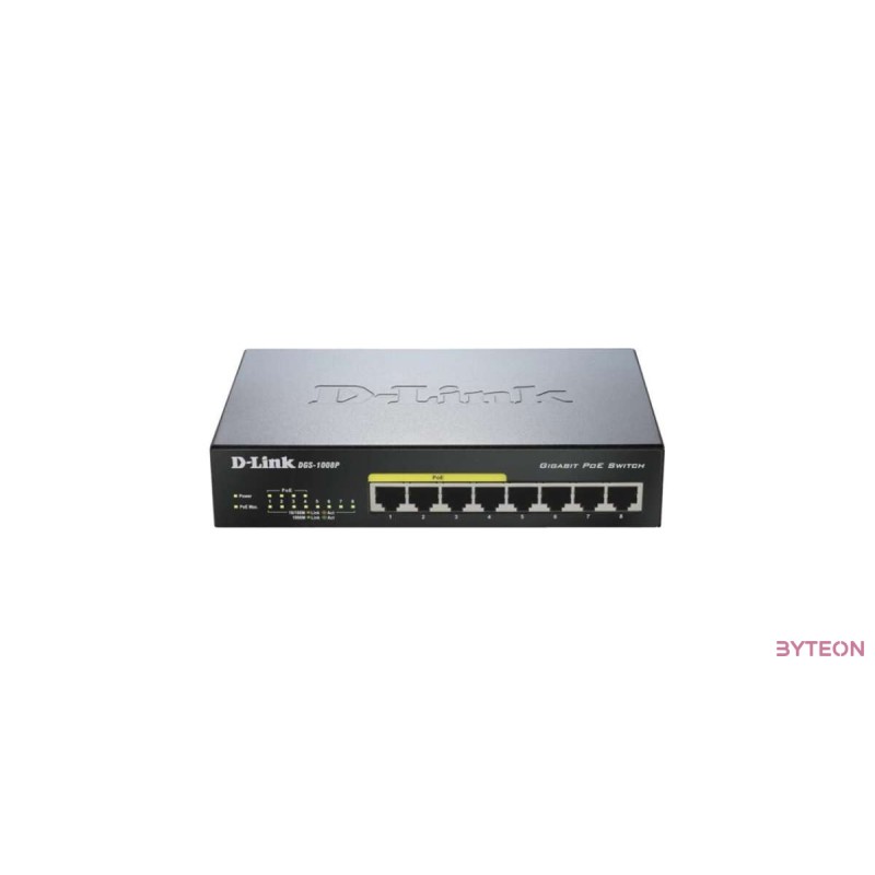 D-Link DGS-1008P 8port Gigabit (4x PoE)